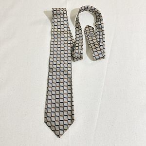 BOLGHERI Men's Silk Necktie Tie ITALY Designer Geometric